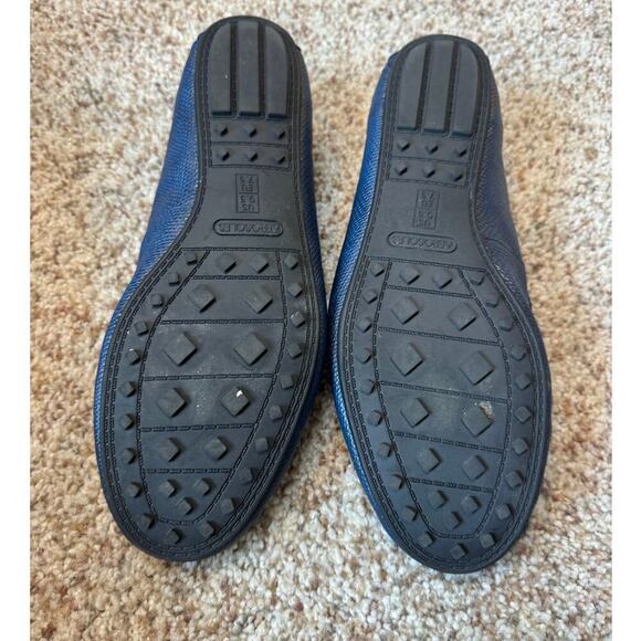 AEROSOLES Over Drive 9;  Navy Blue synthetic Leather Loafers/shoes, driving mocs - Picture 5 of 10